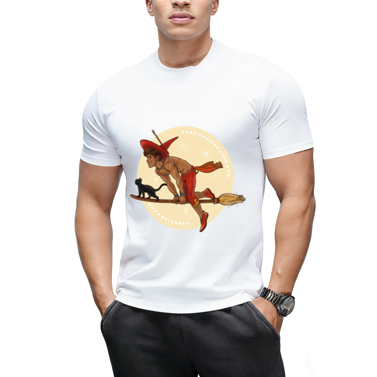 Witch Boy - Red Ruby Graphic T-Shirt