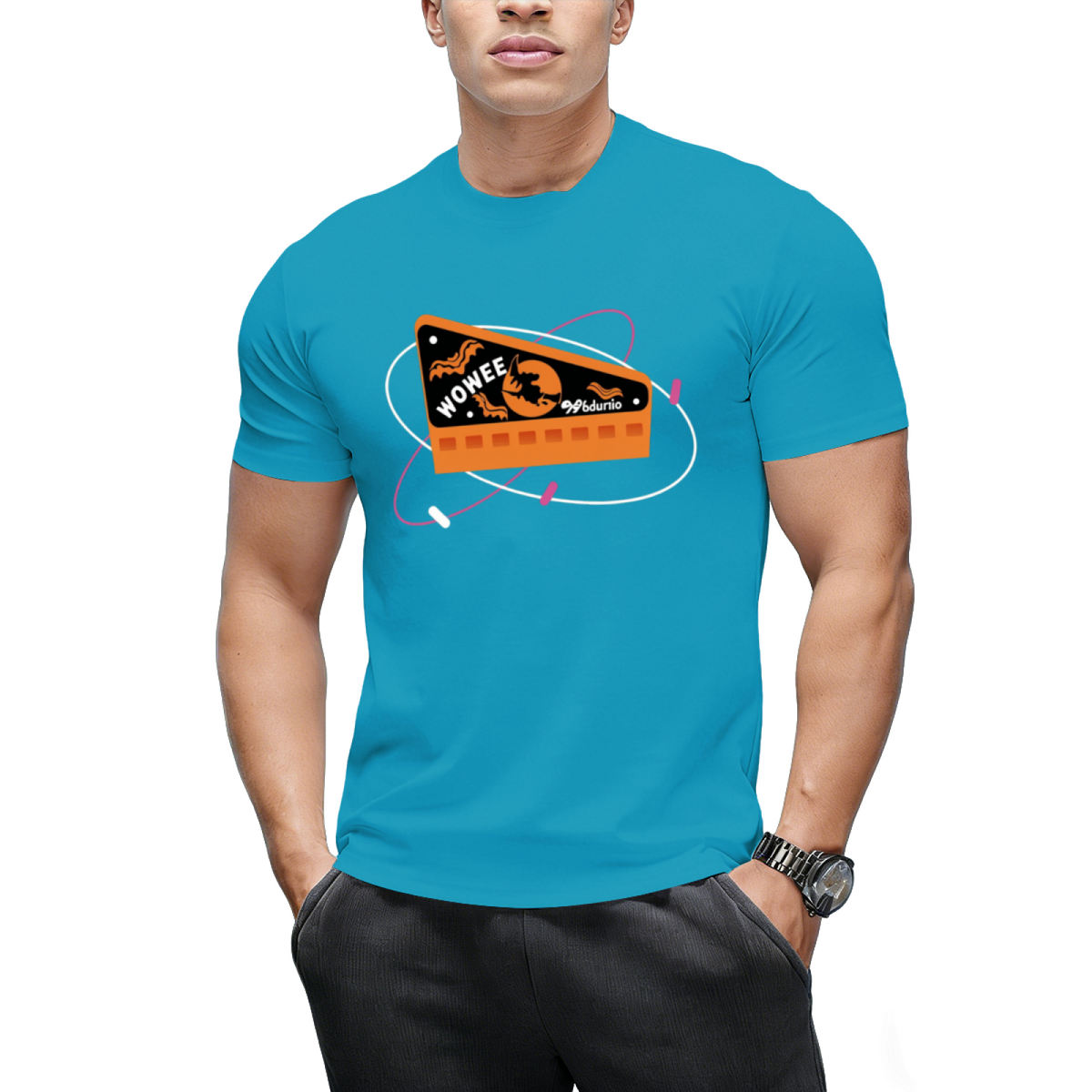 Retro Halloween Wax Candy Whistle Graphic T-Shirt
