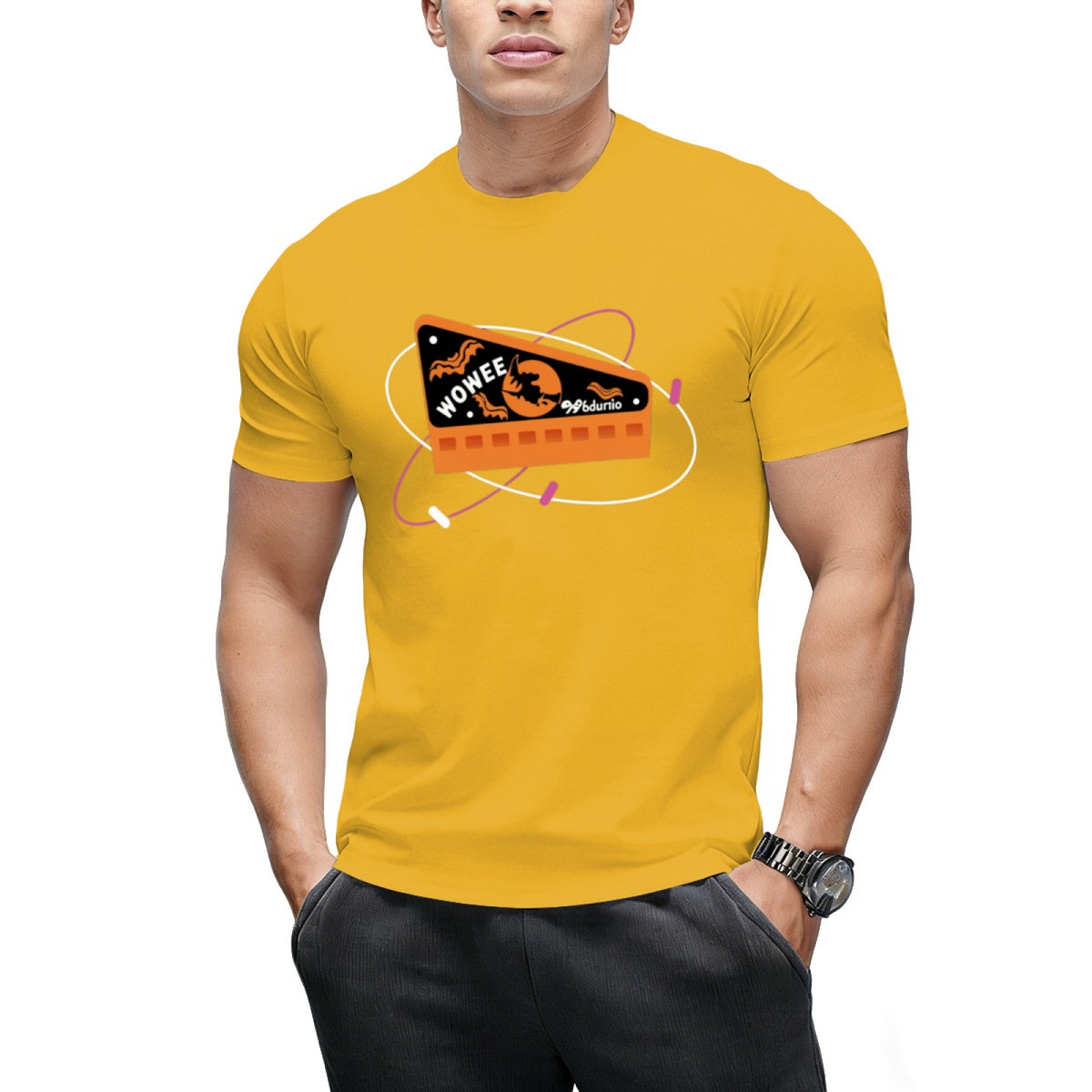 Retro Halloween Wax Candy Whistle Graphic T-Shirt