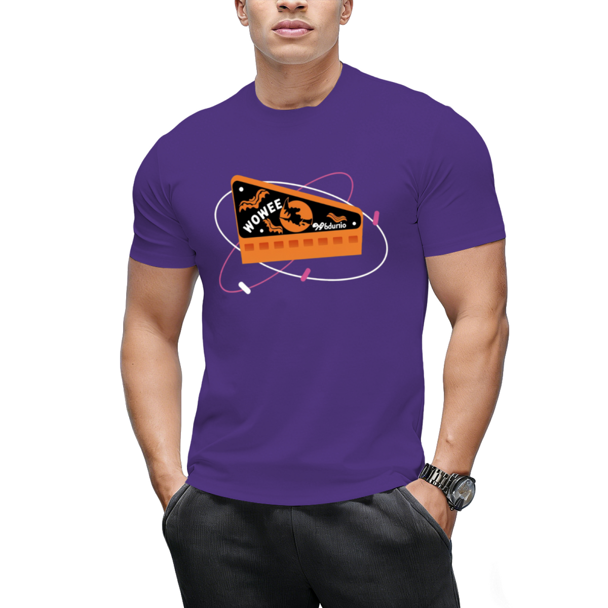 Retro Halloween Wax Candy Whistle Graphic T-Shirt
