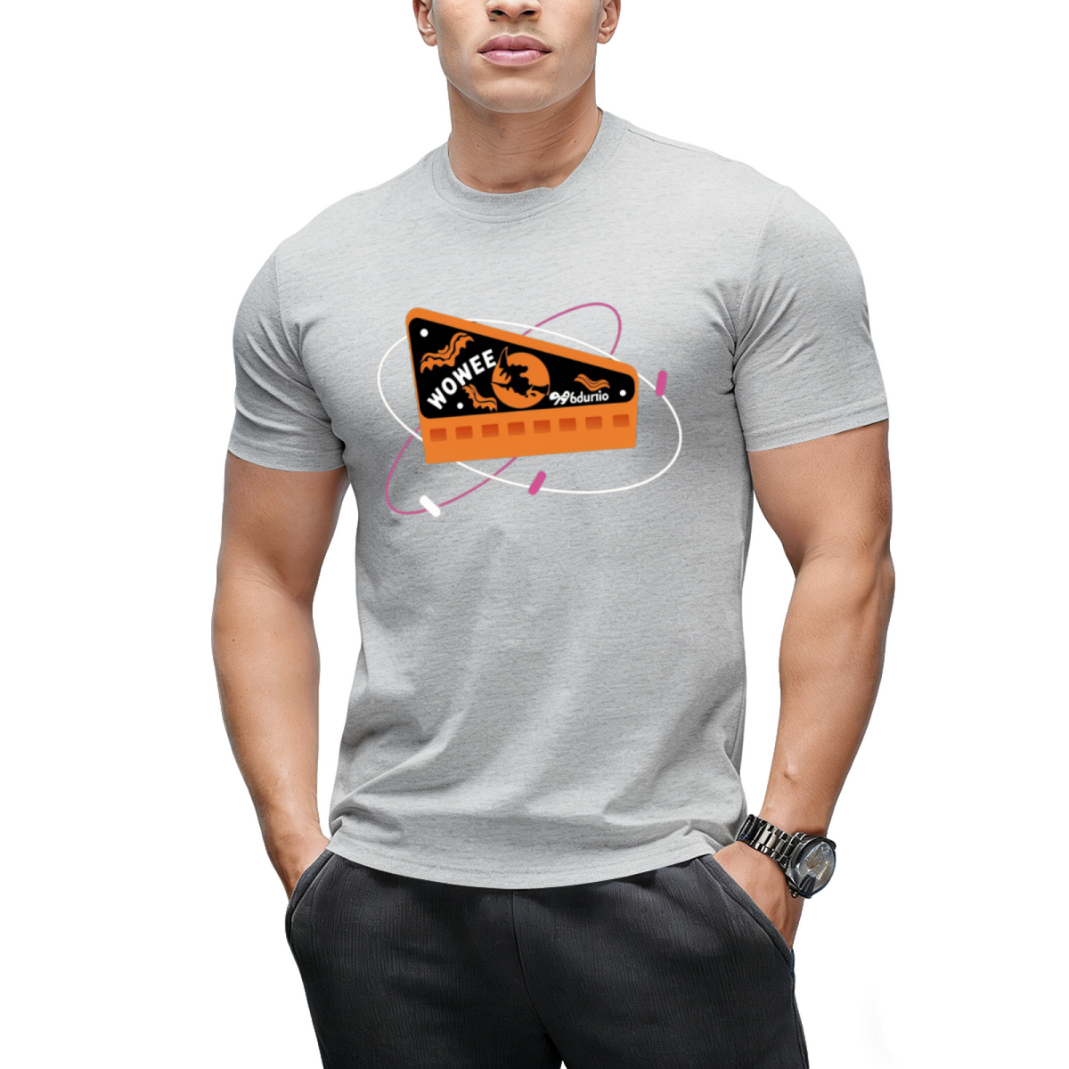 Retro Halloween Wax Candy Whistle Graphic T-Shirt