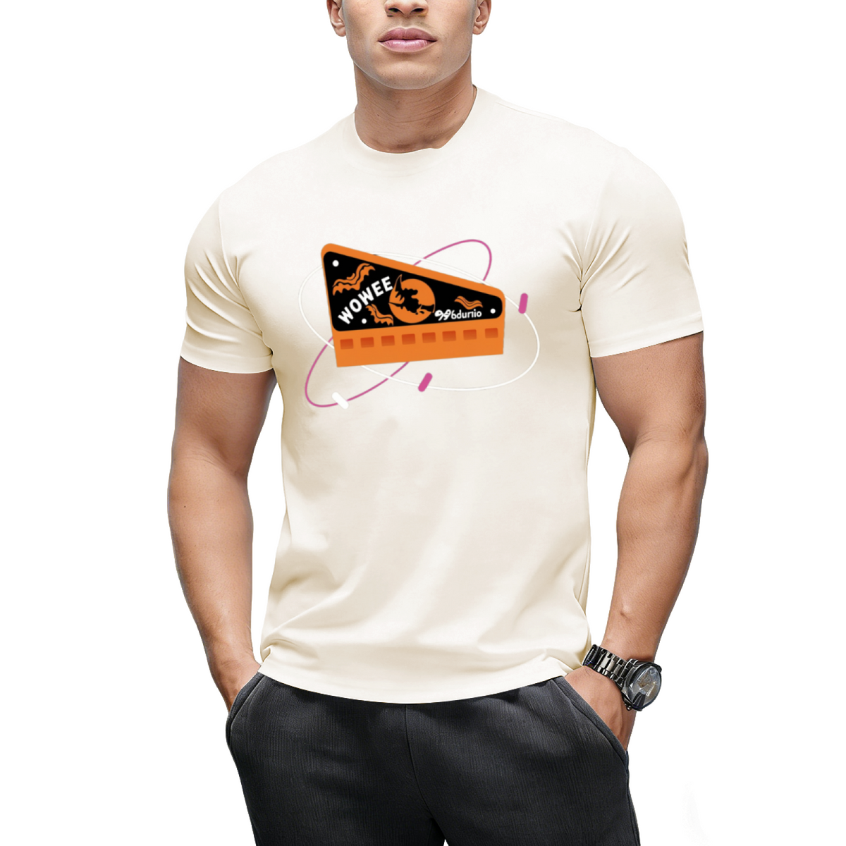 Retro Halloween Wax Candy Whistle Graphic T-Shirt