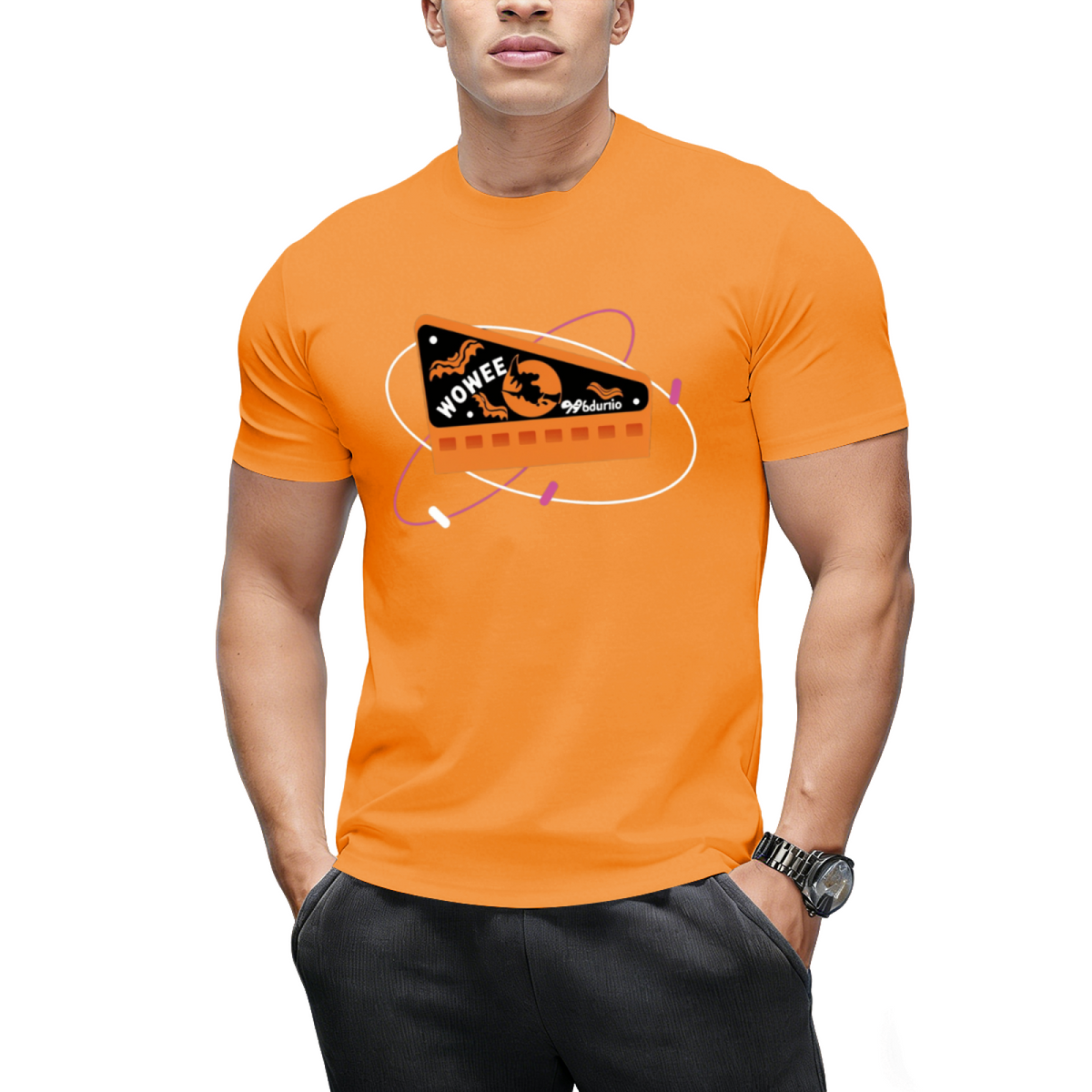 Retro Halloween Wax Candy Whistle Graphic T-Shirt