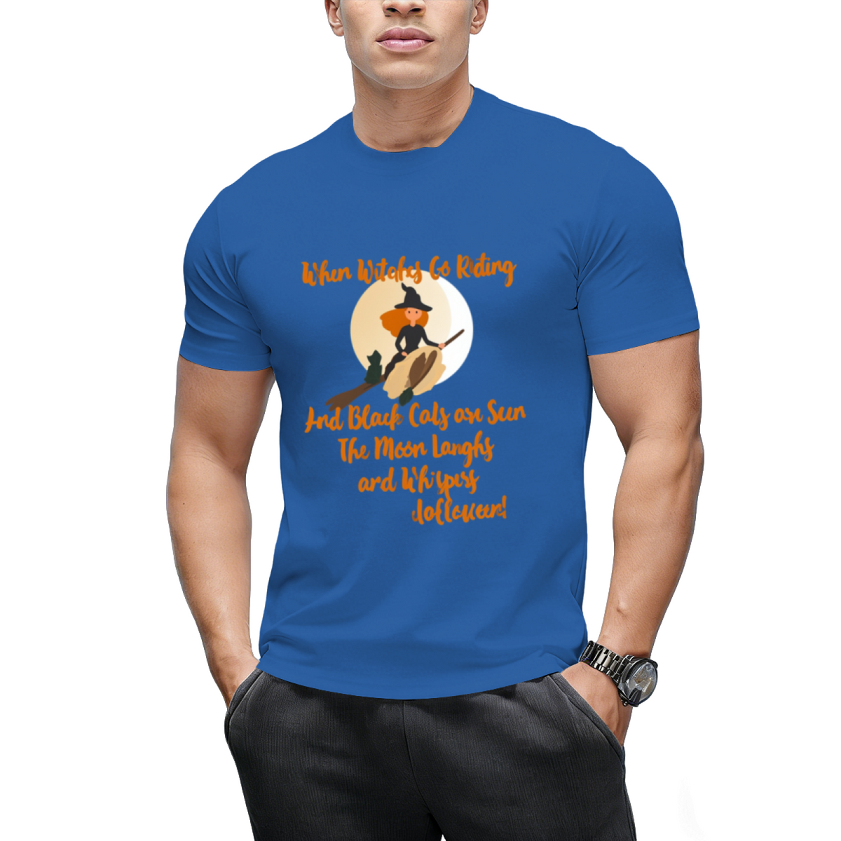 When Witches Go Riding and Black Cats Are Seen Graphic T-Shirt