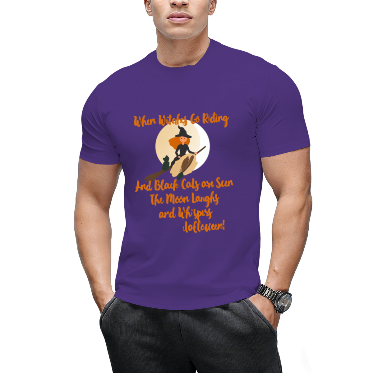 When Witches Go Riding and Black Cats Are Seen Graphic T-Shirt