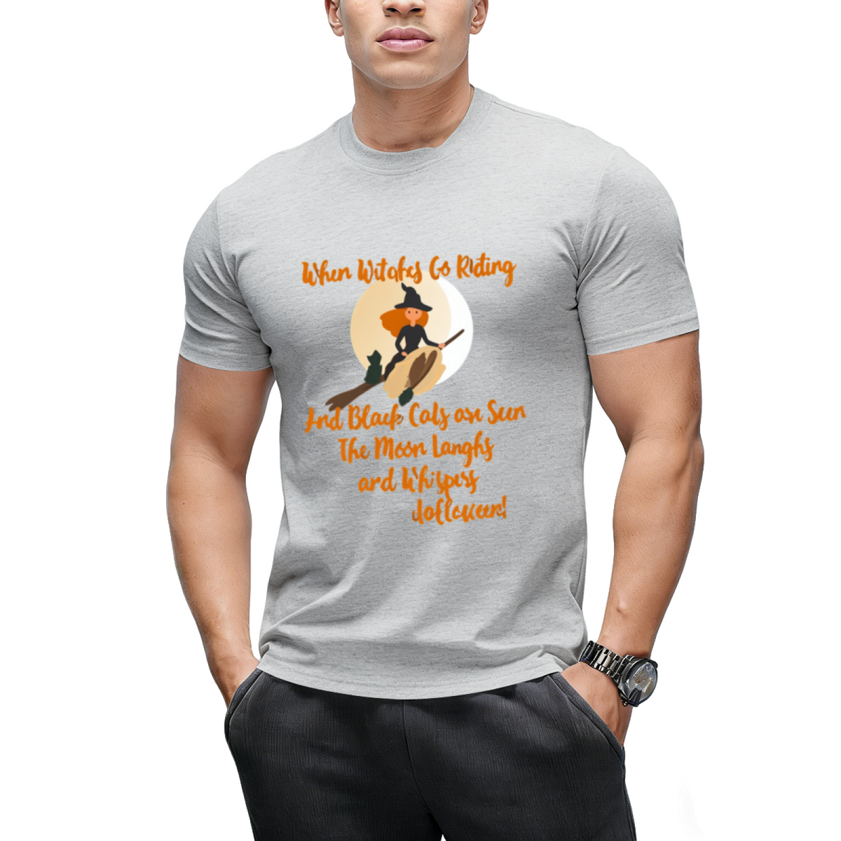 When Witches Go Riding and Black Cats Are Seen Graphic T-Shirt