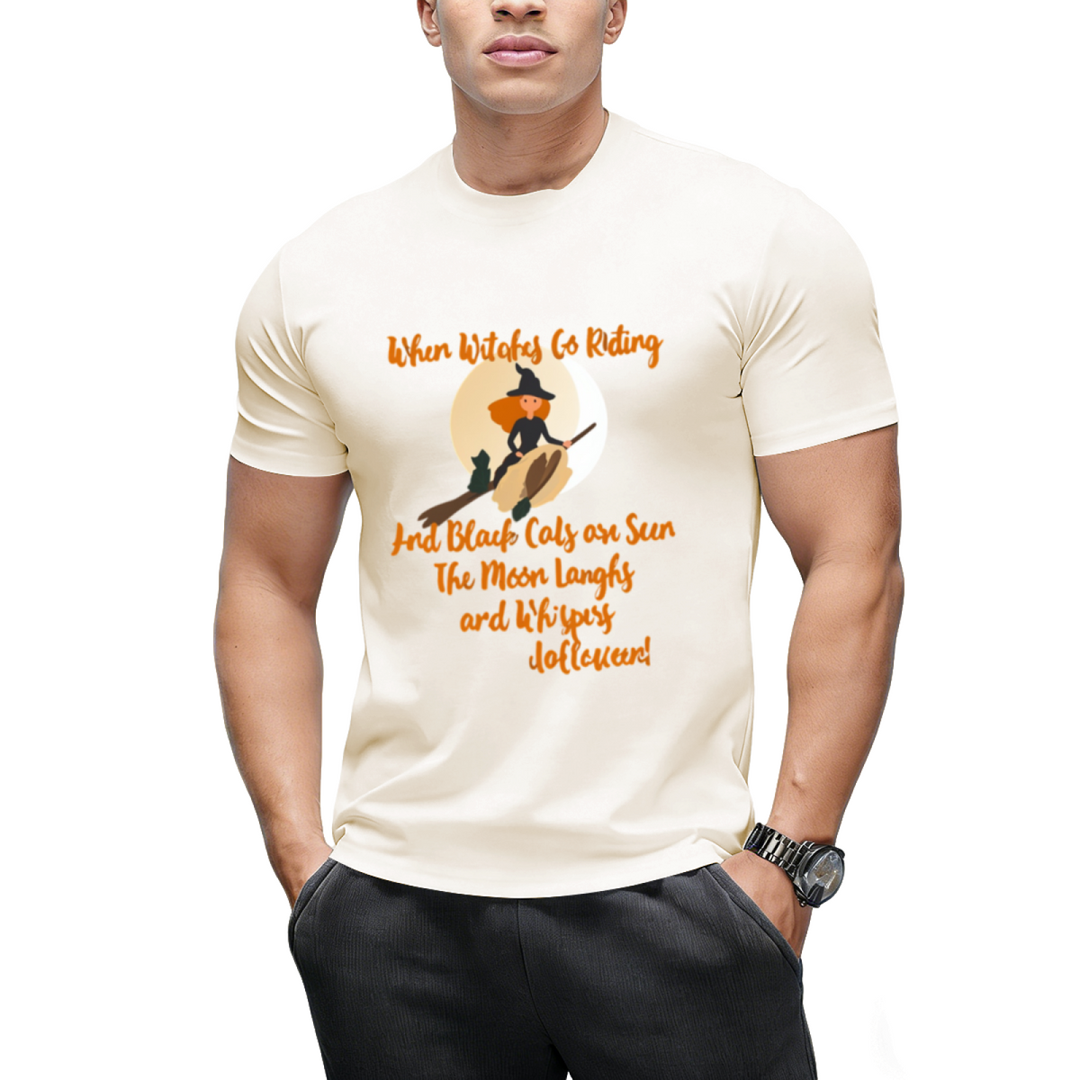 When Witches Go Riding and Black Cats Are Seen Graphic T-Shirt