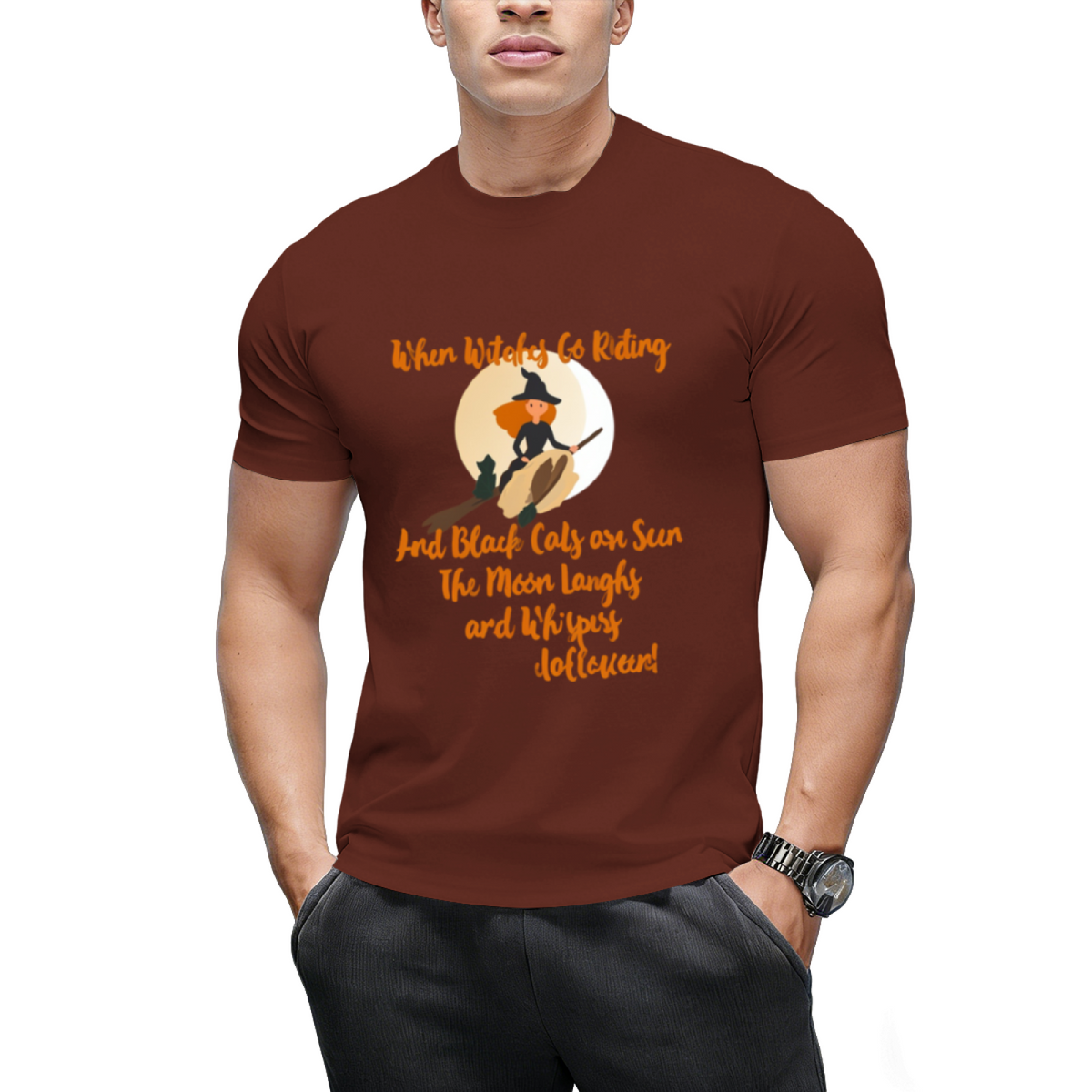 When Witches Go Riding and Black Cats Are Seen Graphic T-Shirt