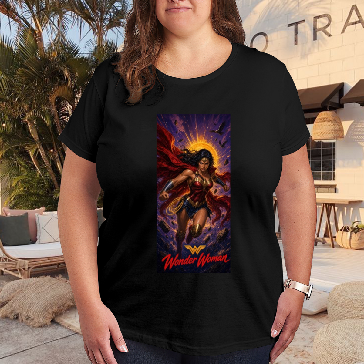 Sun Halo Lasso Warrior Women's T-Shirt for Summer Events