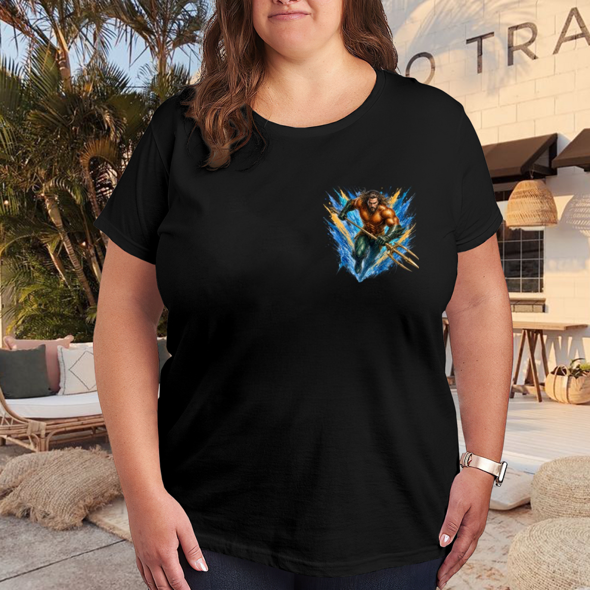 Trident Wave Charge Women's T-Shirt for Beach Trips