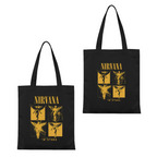 Nirvana In Utero Sketch Canvas Tote Bag — a sketch-themed interpretation of In Utero