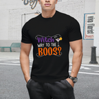 Witch Way to the Boos Halloween Cocktail Graphic T-Shirt