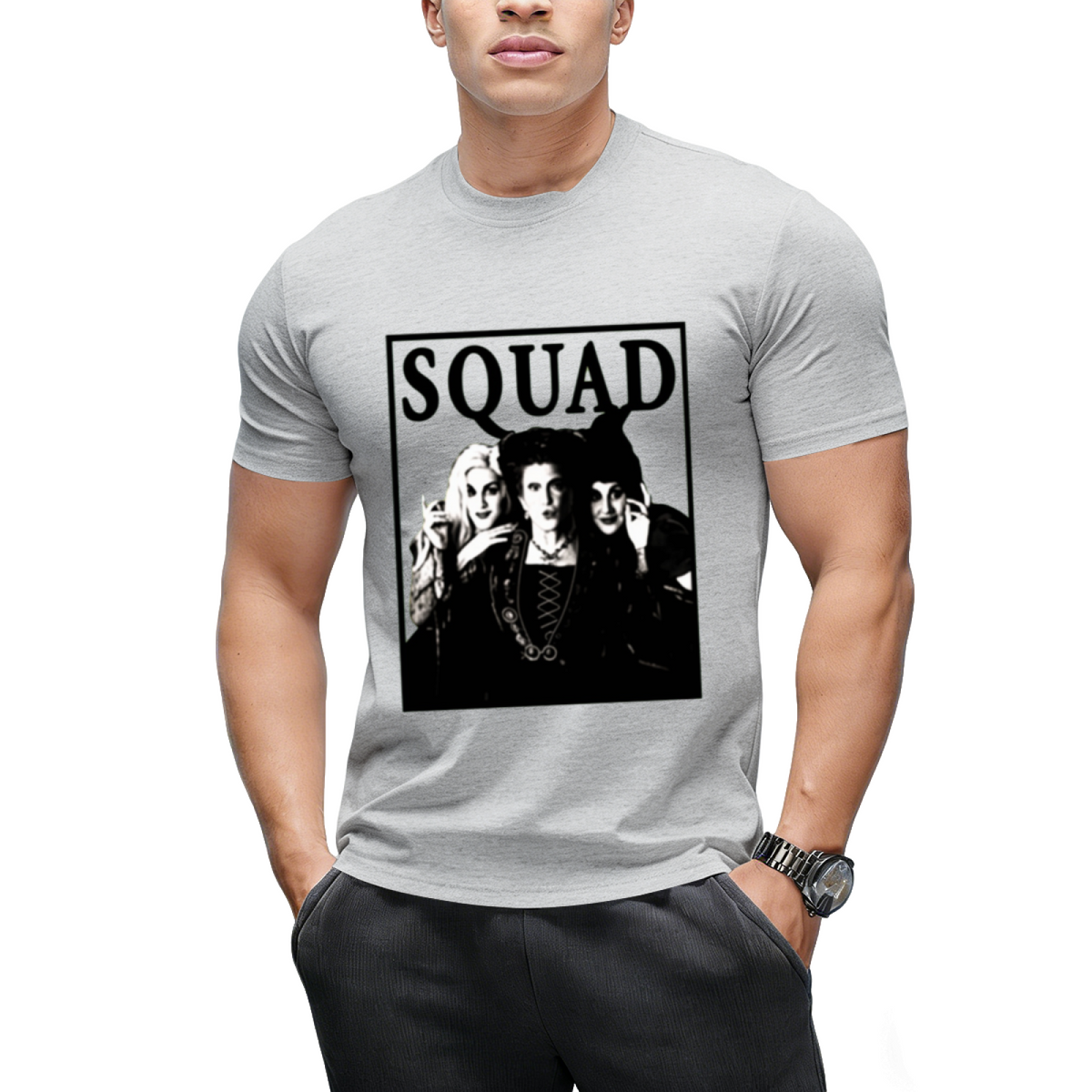 Squad Funny Sanderson Sisters Halloween Witches Graphic T-Shirt