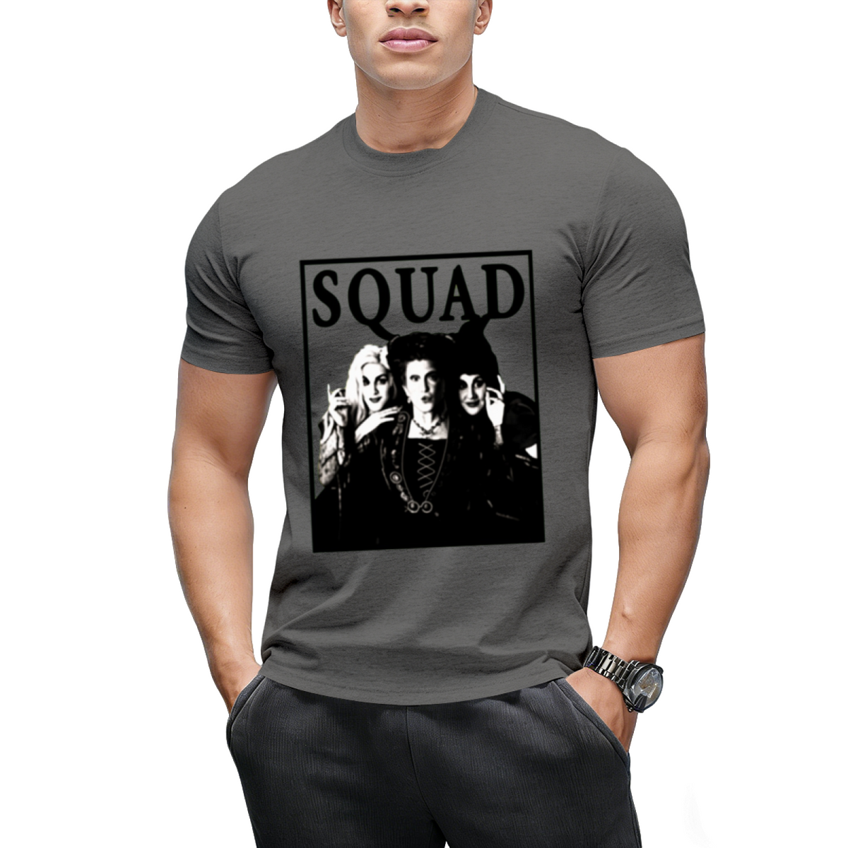 Squad Funny Sanderson Sisters Halloween Witches Graphic T-Shirt