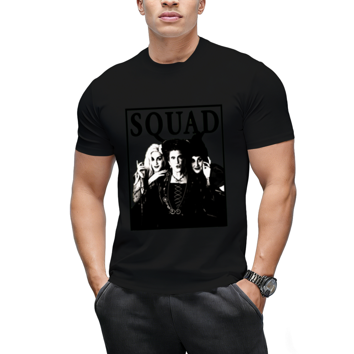 Squad Funny Sanderson Sisters Halloween Witches Graphic T-Shirt