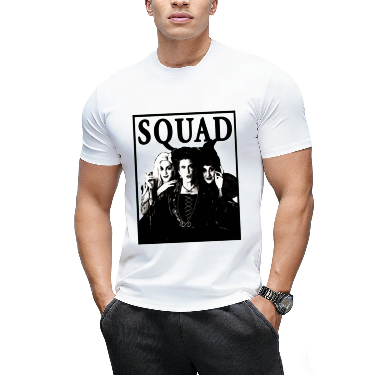 Squad Funny Sanderson Sisters Halloween Witches Graphic T-Shirt