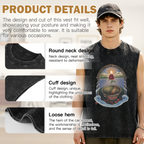 Grateful Dead washed graphic tank top with Rose Garden Tie Dye graphic