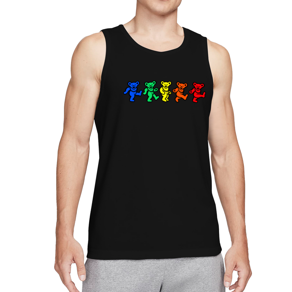 Grateful Dead Rainbow Dancing Bears graphic tank top product image