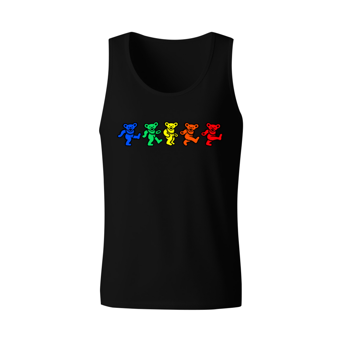 Grateful Dead Rainbow Dancing Bears graphic tank top product image