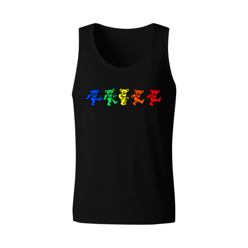 Grateful Dead Rainbow Dancing Bears graphic tank top product image