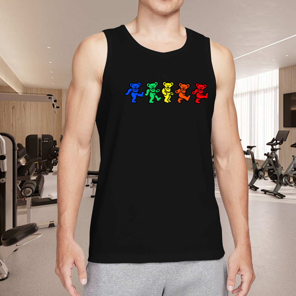 Grateful Dead Rainbow Dancing Bears graphic tank top product image