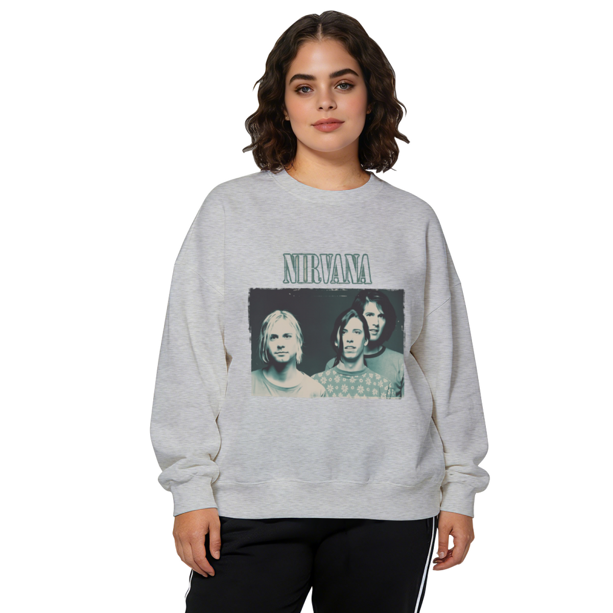 Nirvana Blue Band Portrait Crewneck Sweatshirt
