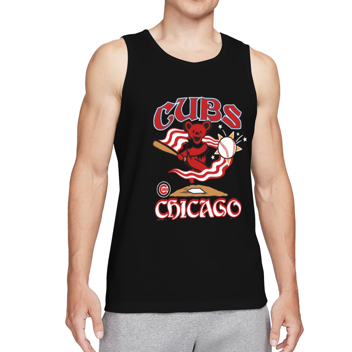 Grateful Dead Homage Cubs graphic tank top product image