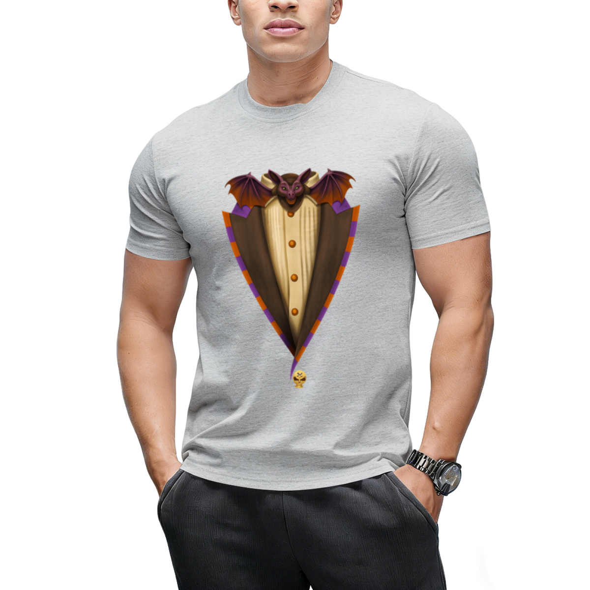 Tuxedo Goth Graphic T-Shirt