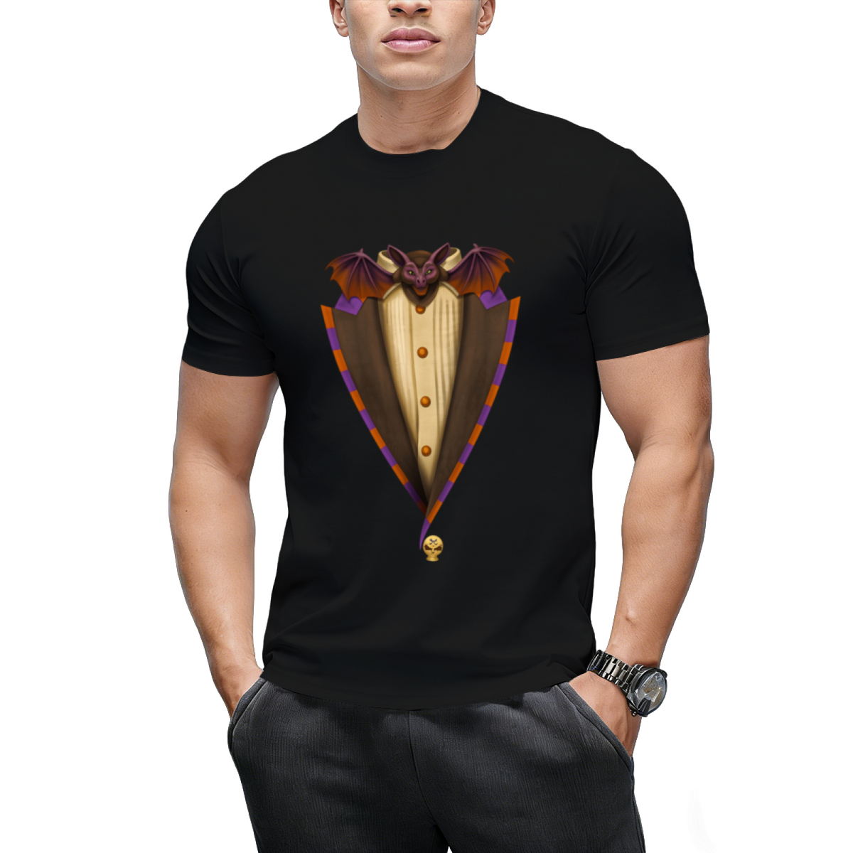 Tuxedo Goth Graphic T-Shirt