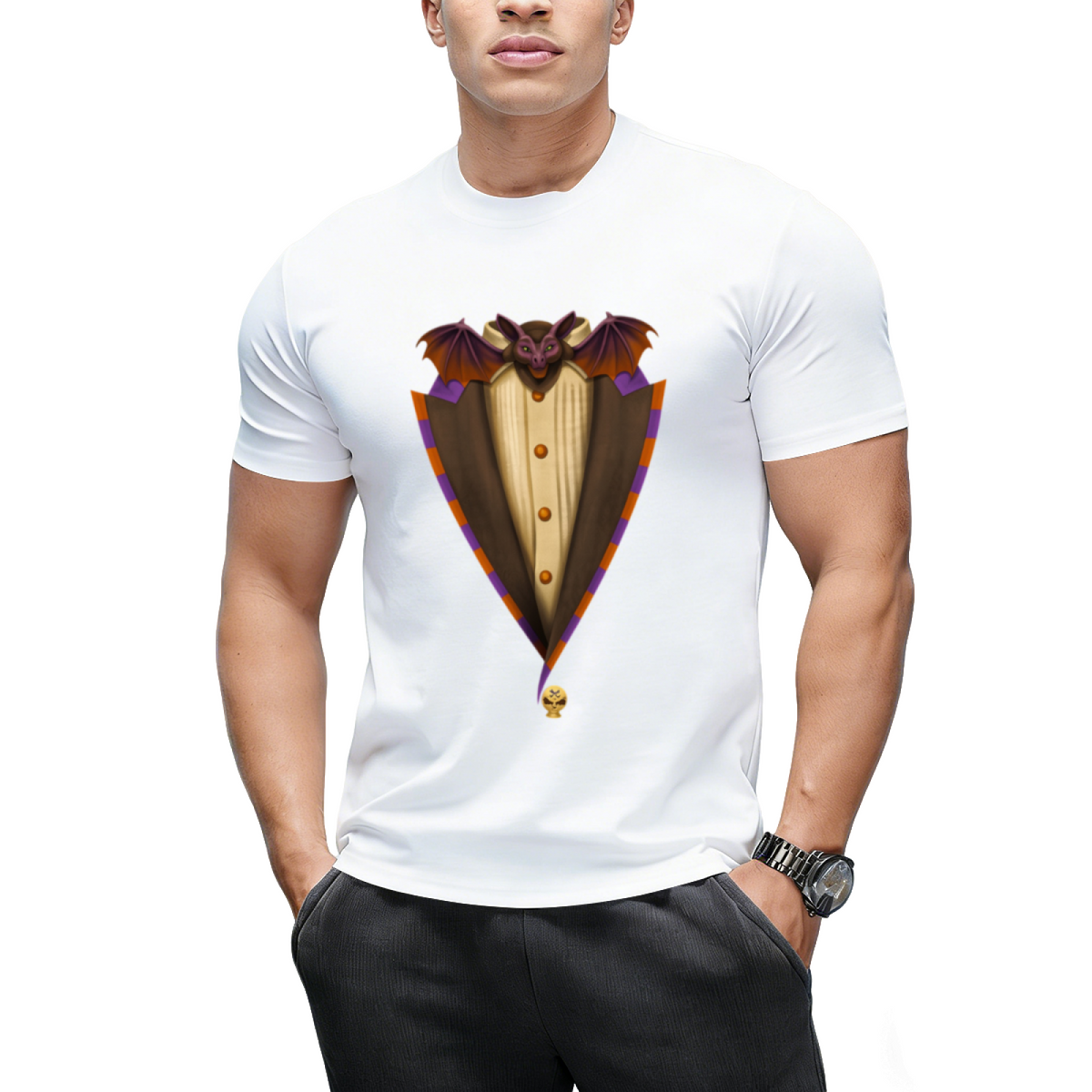 Tuxedo Goth Graphic T-Shirt