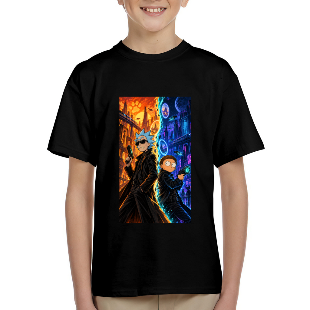 Two Worlds Collide Kid's T-Shirt for Festivals