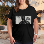 Monochrome Mask Collage Women's T-Shirt for Daily Outfits