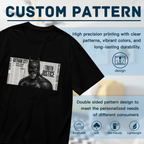 Monochrome Mask Collage Women's T-Shirt for Daily Outfits