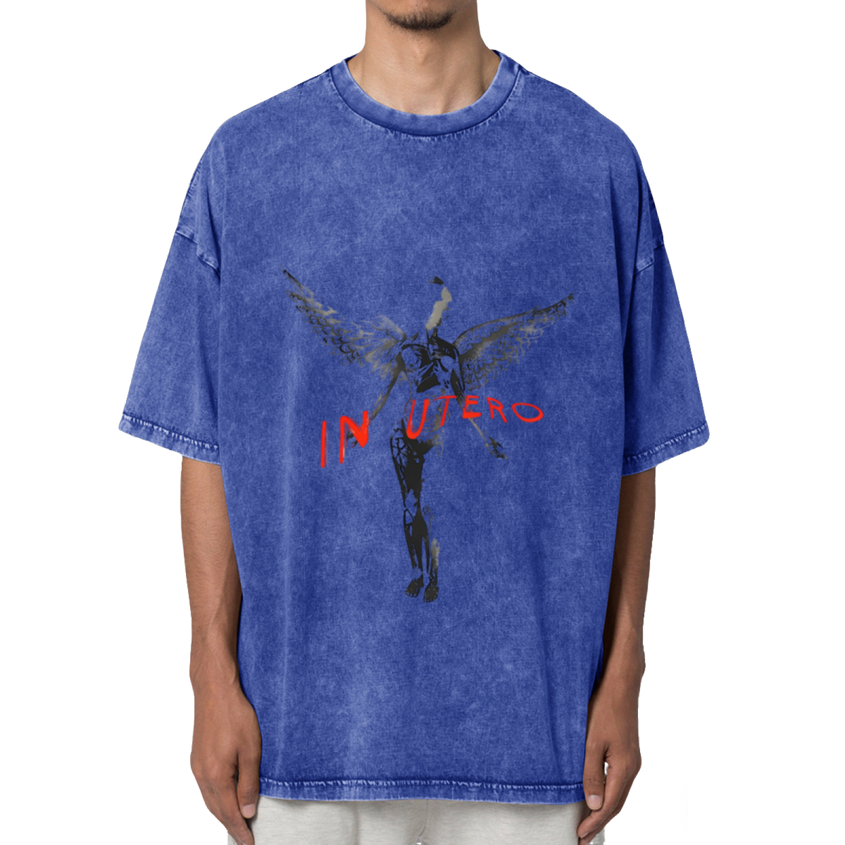 Nirvana In Utero Dark Angel Washed Tee