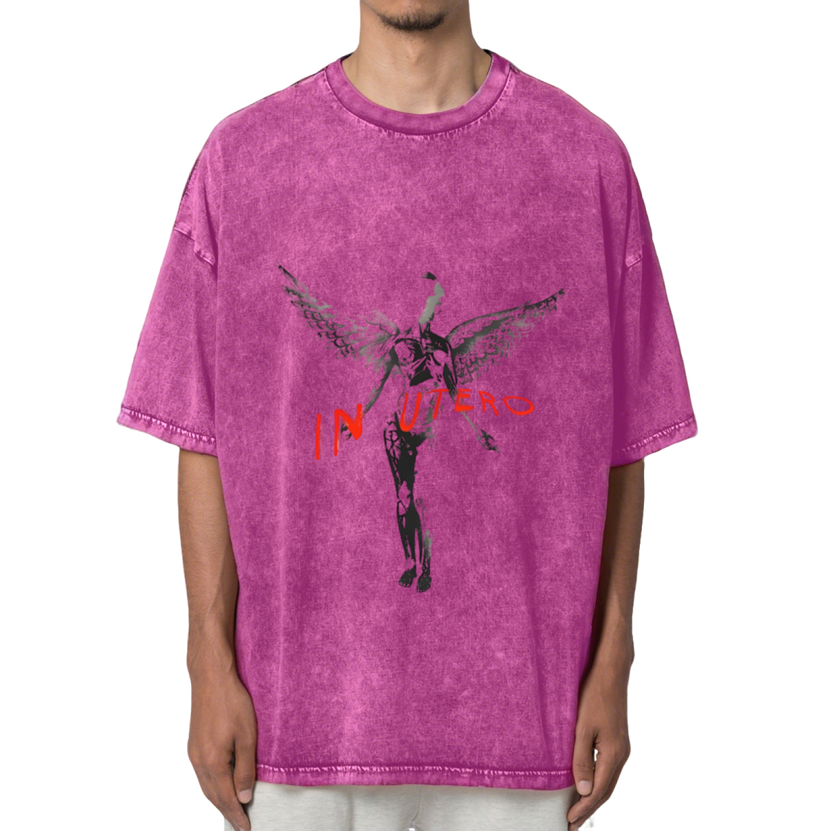 Nirvana In Utero Dark Angel Washed Tee