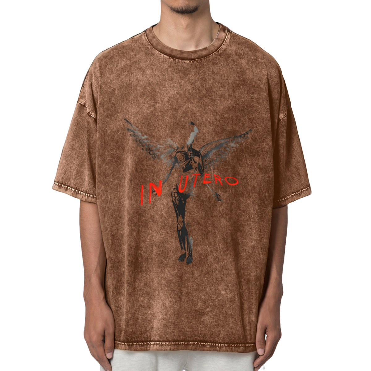 Nirvana In Utero Dark Angel Washed Tee
