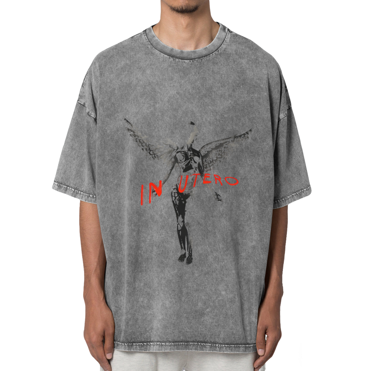 Nirvana In Utero Dark Angel Washed Tee