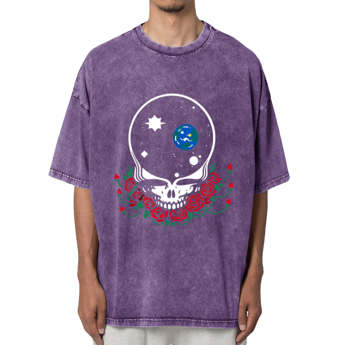 Grateful Dead Space Your Face Washed Graphic T-Shirt