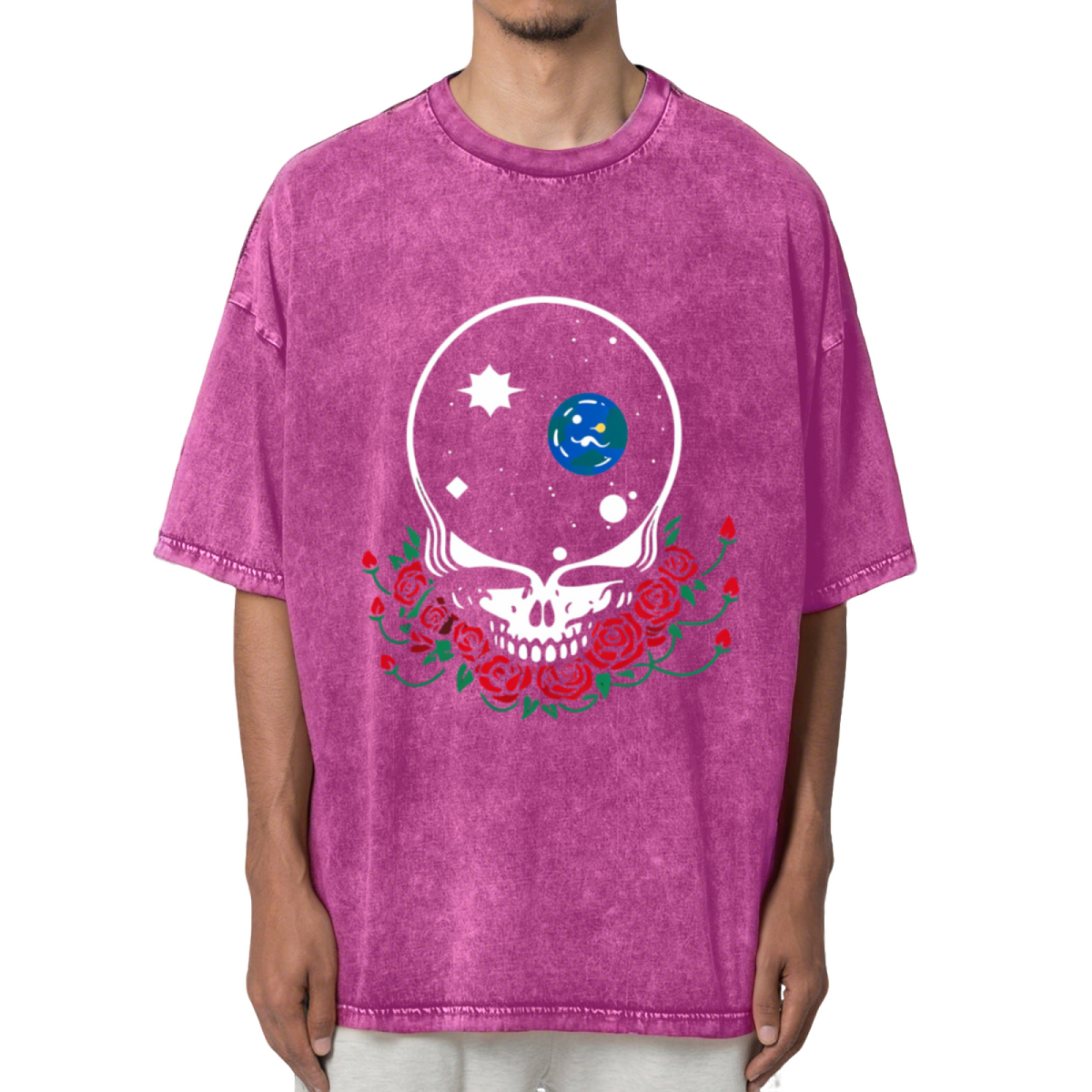 Grateful Dead Space Your Face Washed Graphic T-Shirt