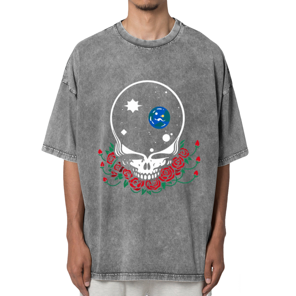 Grateful Dead Space Your Face Washed Graphic T-Shirt