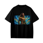 Golden Armor Ocean Swirl Kid's T-Shirt for Summer Travel