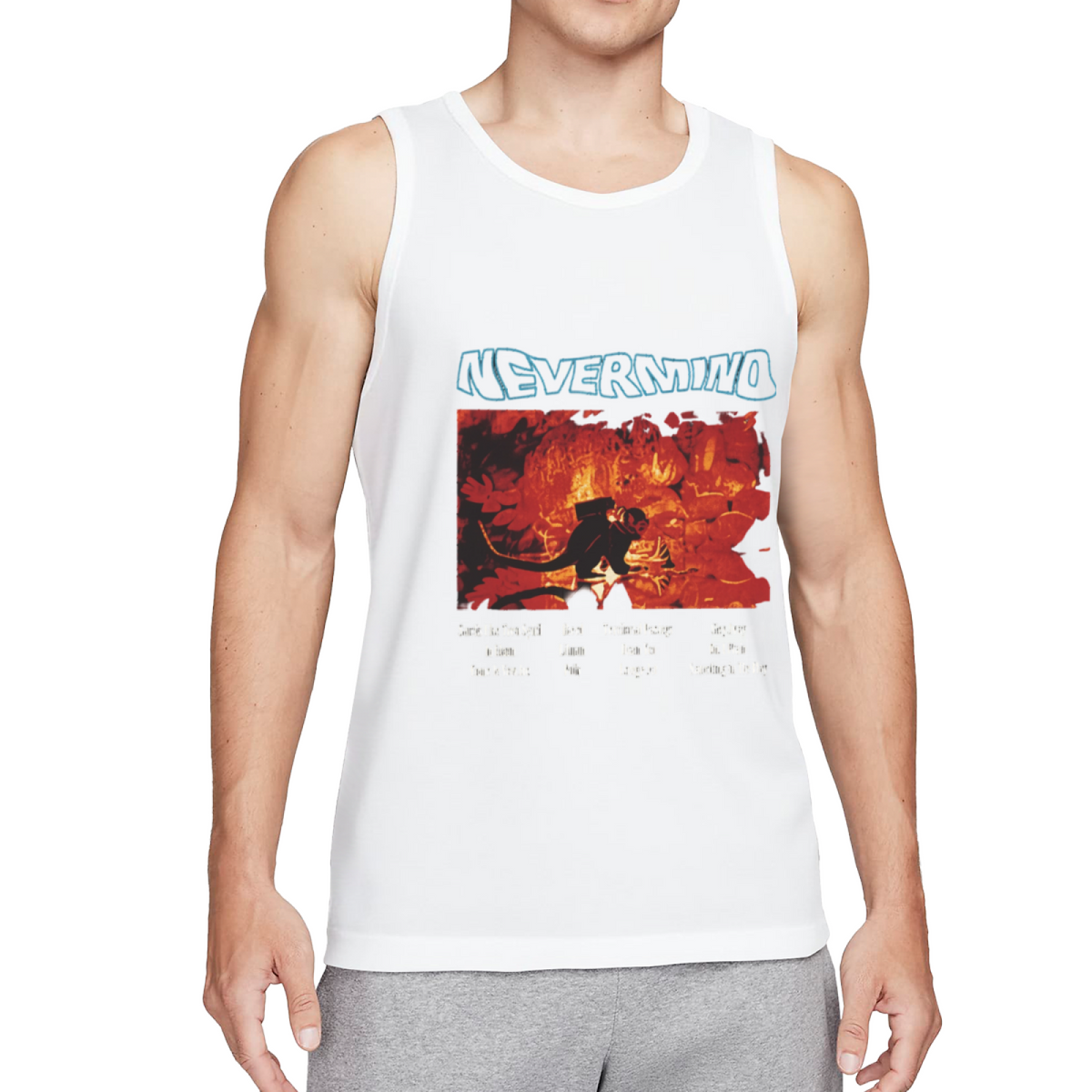 Nirvana Nevermind Red Concert Tracklist Art Tank Top