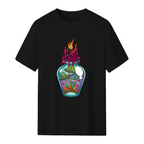 Spooky Witch Mushroom Potion Poison Bottle Graphic T-Shirt