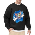 Tom Cat Jumping Attack Paint Splash Sweatshirt