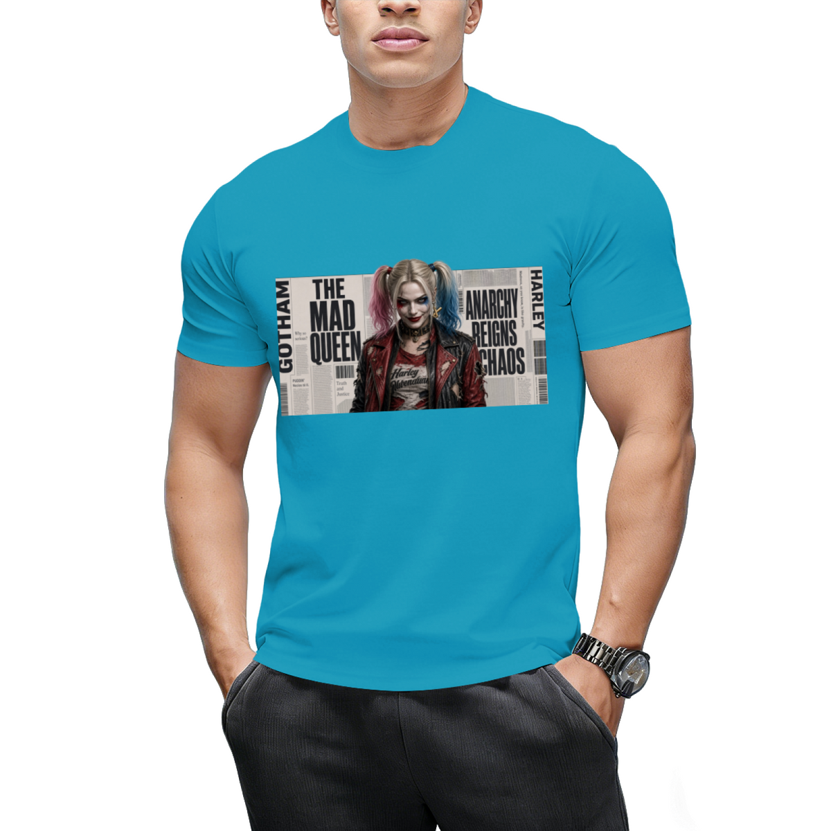 Rebel Pigtails Collage Men's T-Shirt for Costume Parties