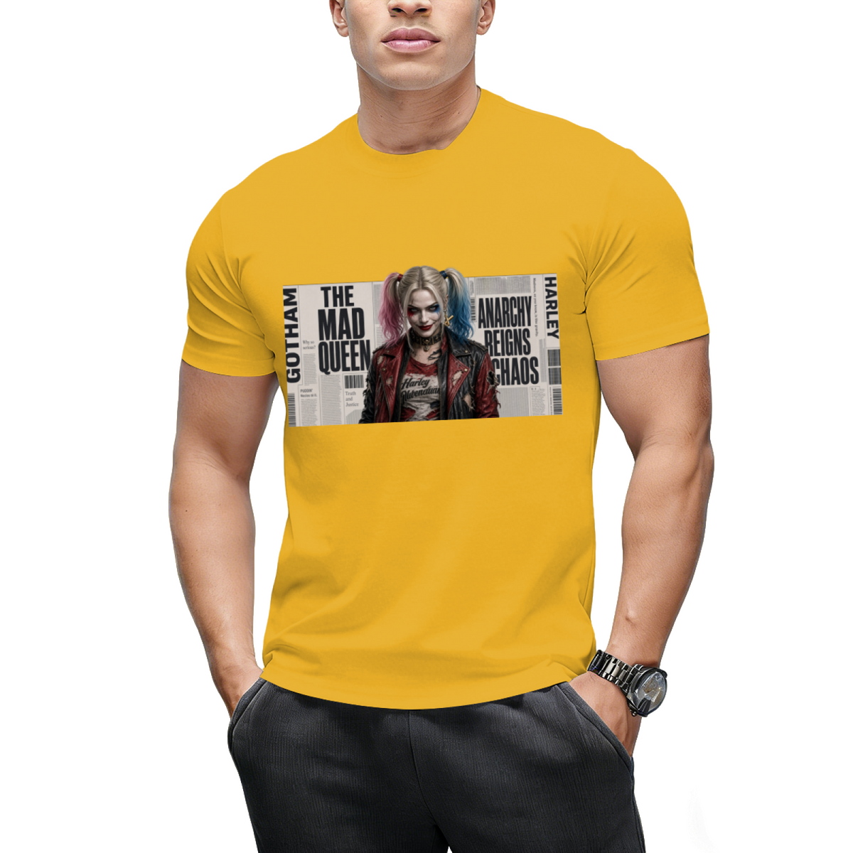 Rebel Pigtails Collage Men's T-Shirt for Costume Parties