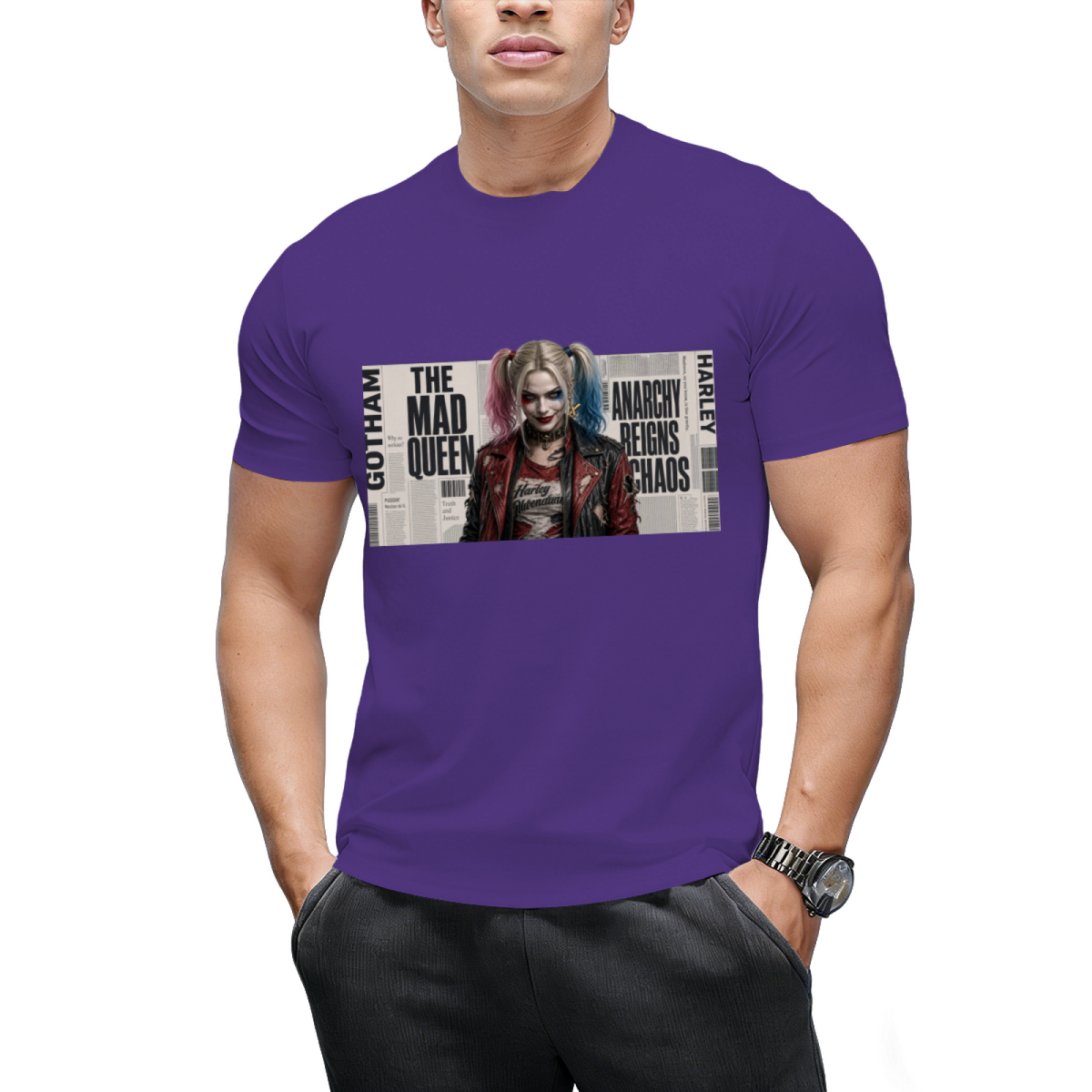 Rebel Pigtails Collage Men's T-Shirt for Costume Parties