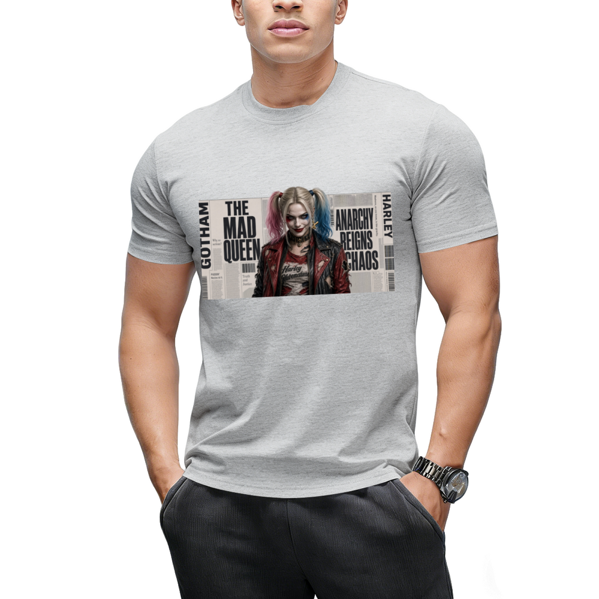 Rebel Pigtails Collage Men's T-Shirt for Costume Parties