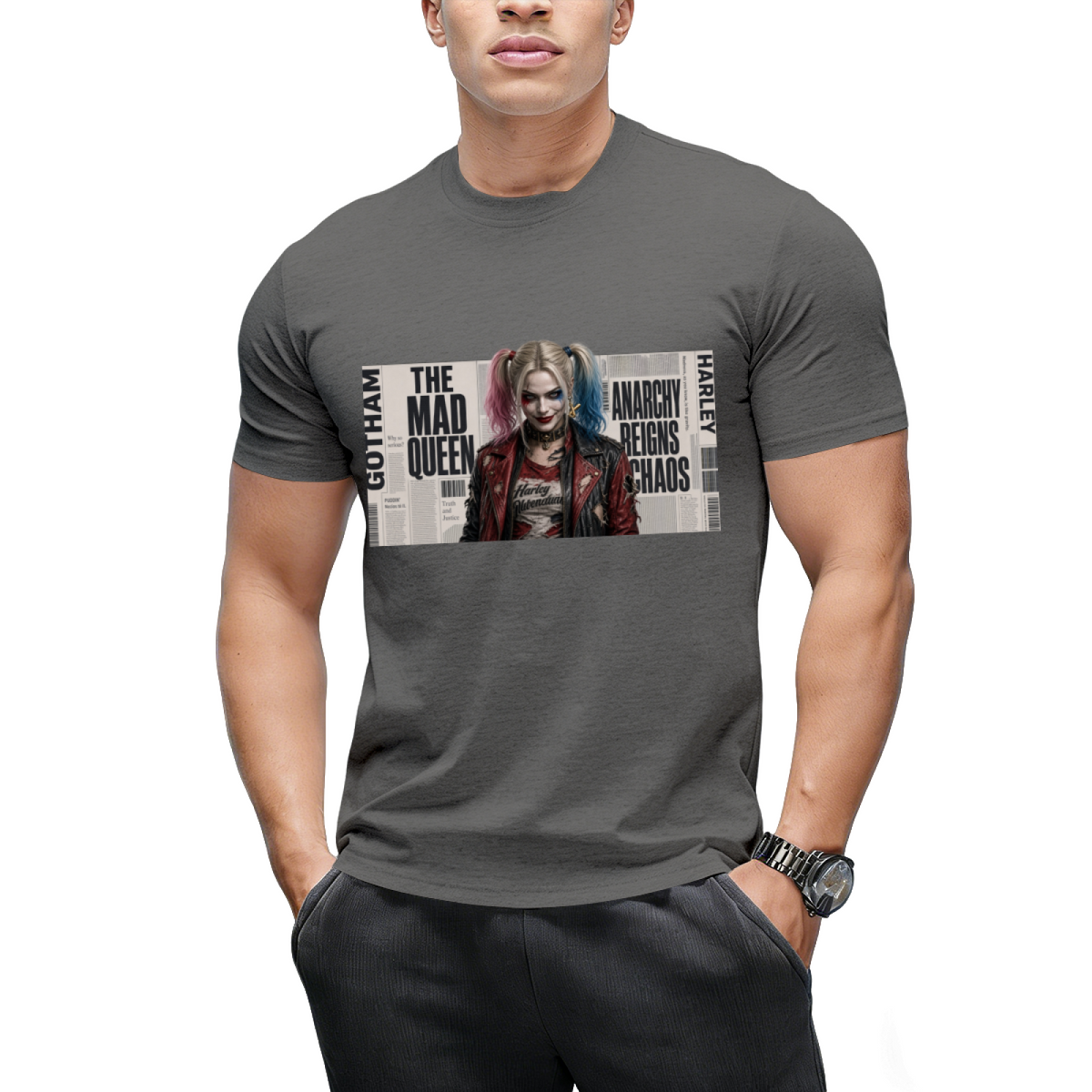 Rebel Pigtails Collage Men's T-Shirt for Costume Parties