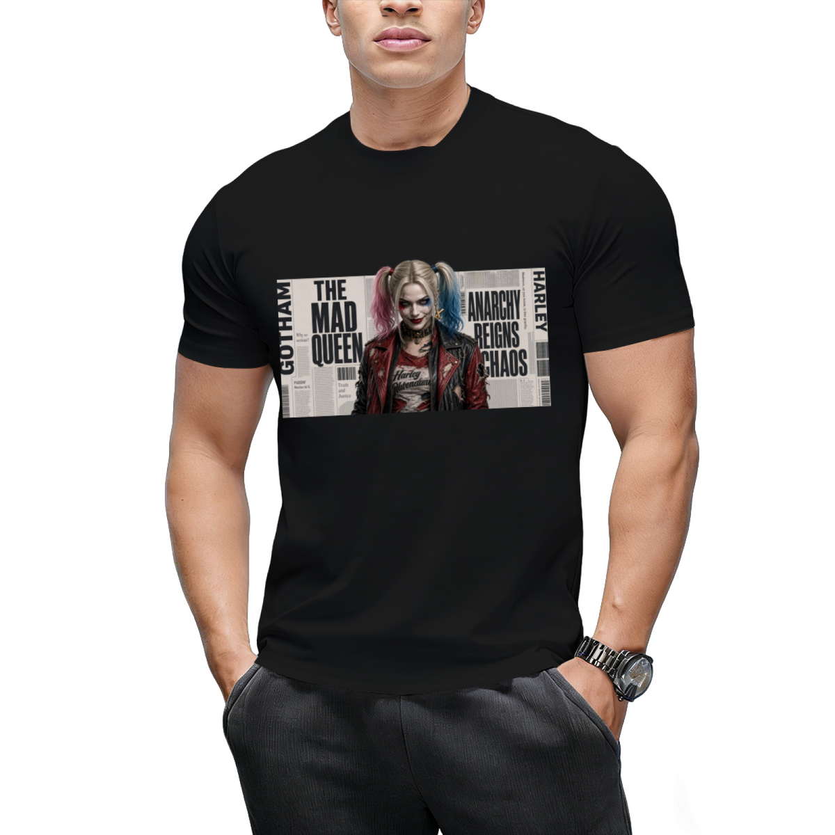 Rebel Pigtails Collage Men's T-Shirt for Costume Parties